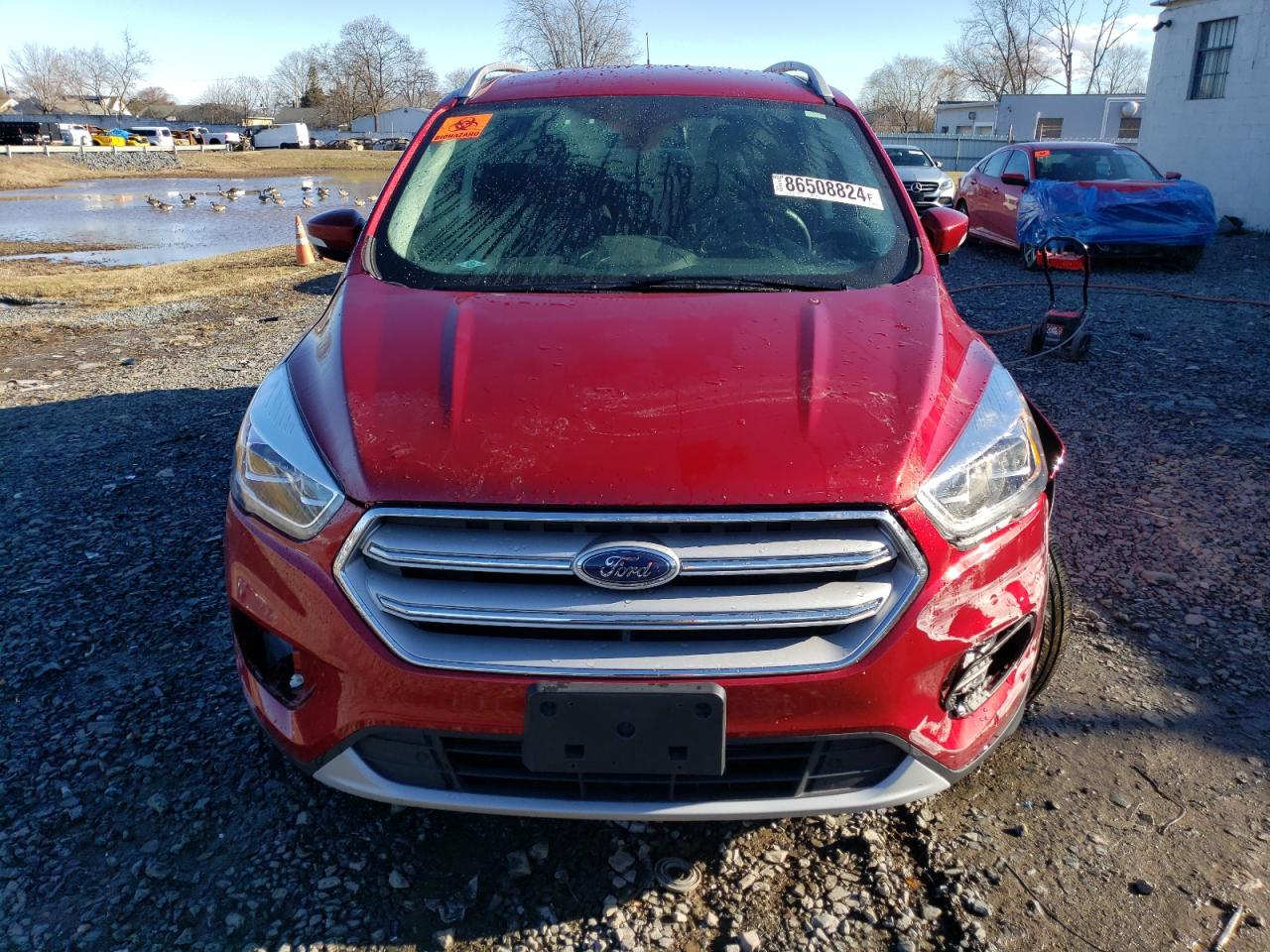 2019 Ford Escape VIN 1FMCU9J97KUA84327 Copart auction photo, front end / side damage thumbnail 5