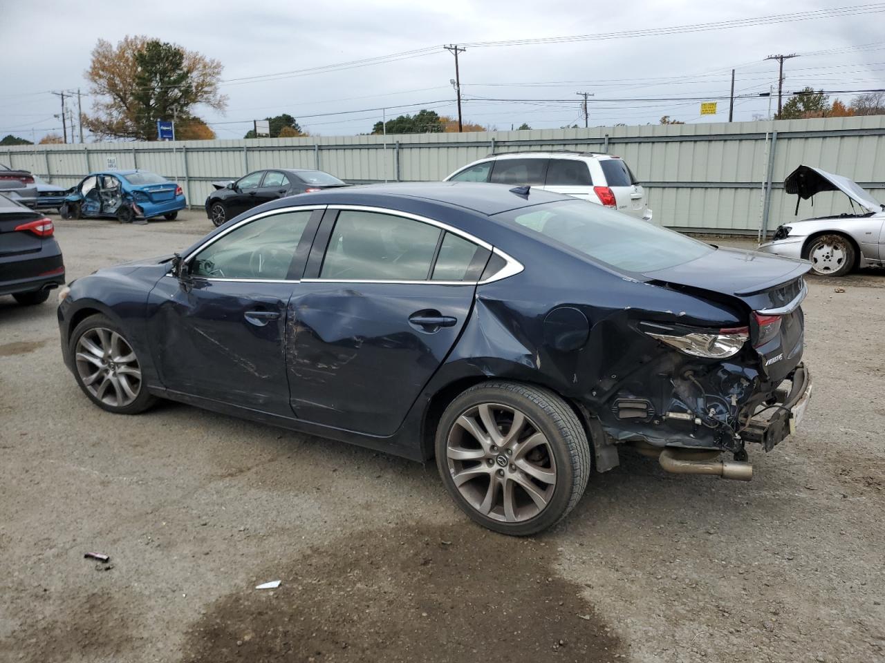 2016 Mazda 6 VIN JM1GJ1V51G1449651 Copart auction photo, rear end / side damage thumbnail 2