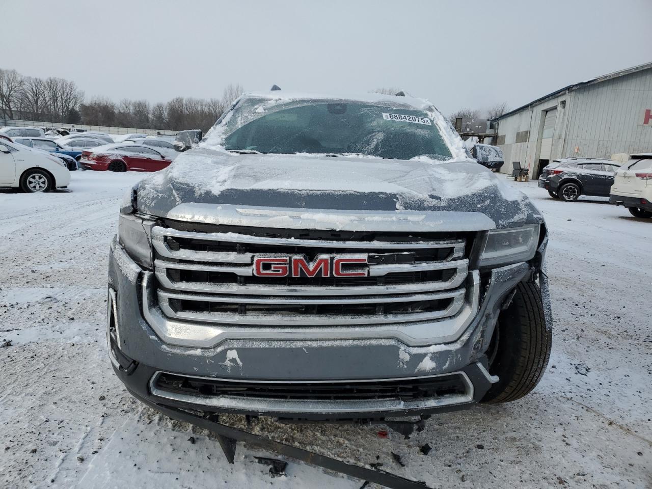 2022 GMC Acadia VIN 1GKKNRL45NZ129906 Copart auction photo, front end / side damage thumbnail 5