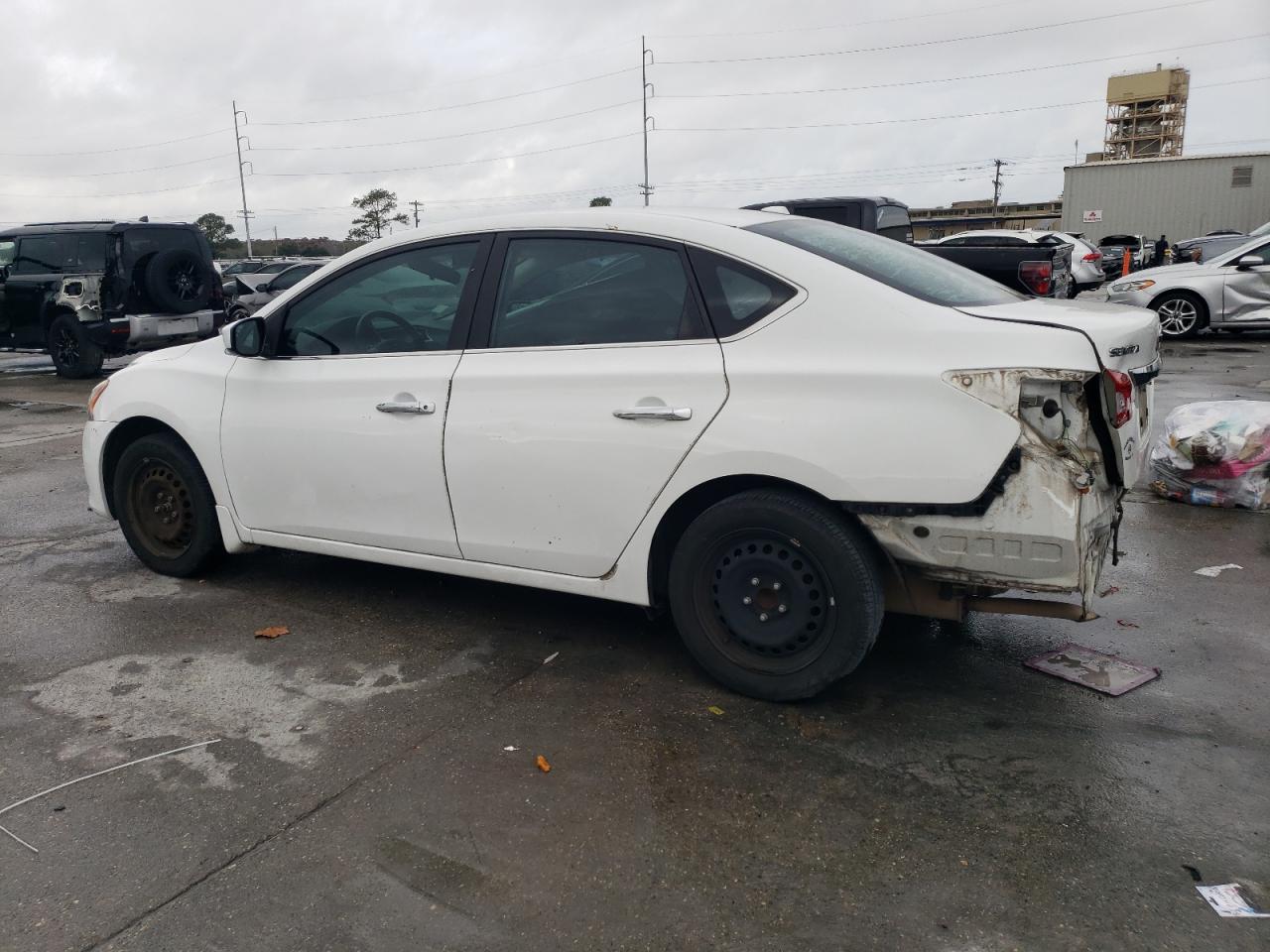 2015 Nissan Sentra VIN 3N1AB7AP5FL677515 Copart auction photo, all over / rear end damage thumbnail 2