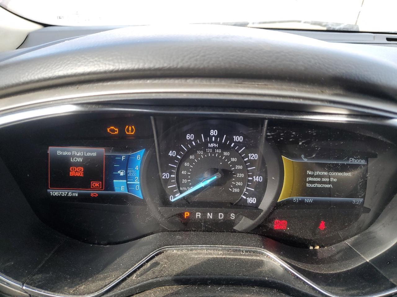 2013 Ford Fusion VIN 3FA6P0HR5DR350423 Copart auction photo, front end / undercarriage damage thumbnail 9