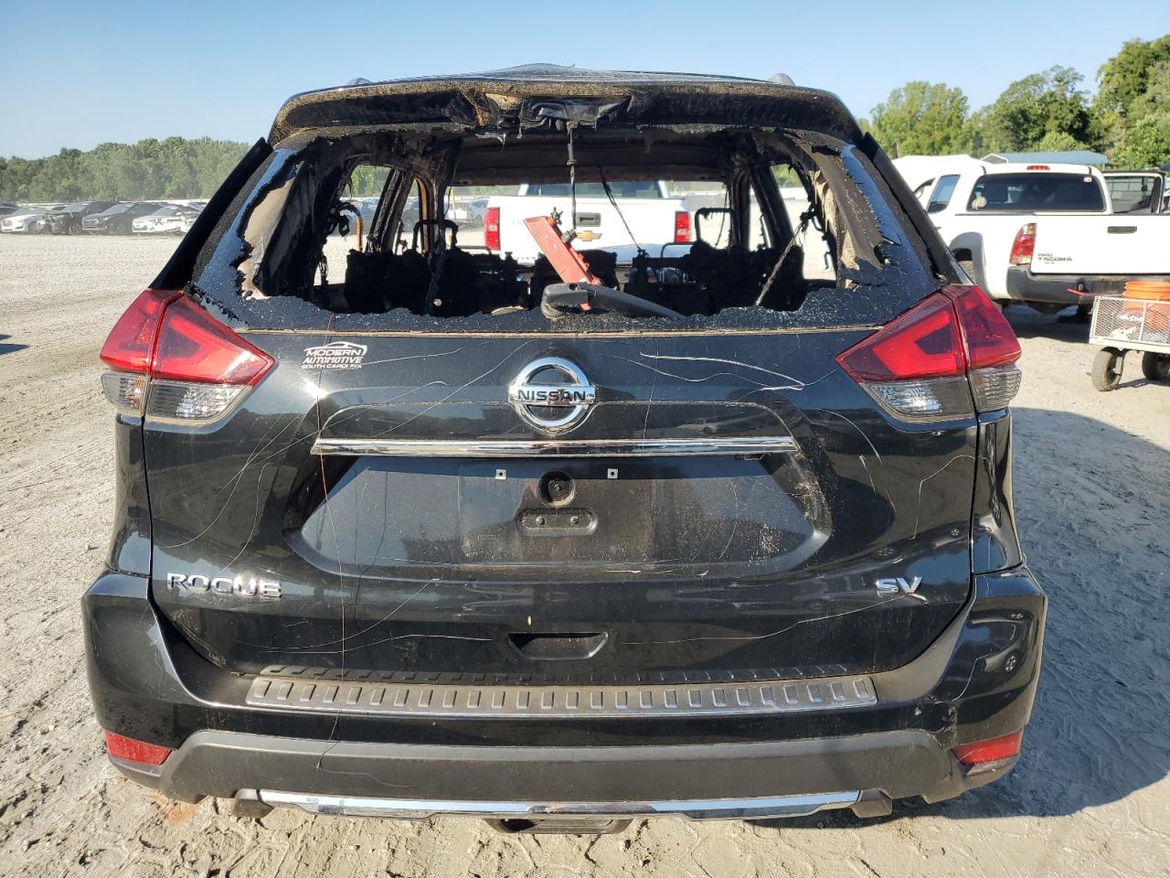 2018 Nissan Rogue VIN KNMAT2MT9JP552004 Copart auction photo, burn / front end damage thumbnail 6