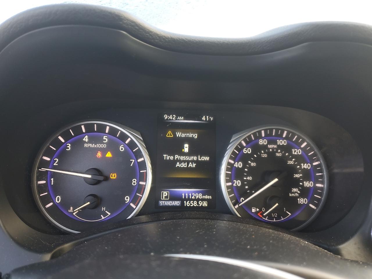 2014 Infiniti Q50 VIN JN1BV7AR6EM703315 Copart auction photo, front end damage thumbnail 9