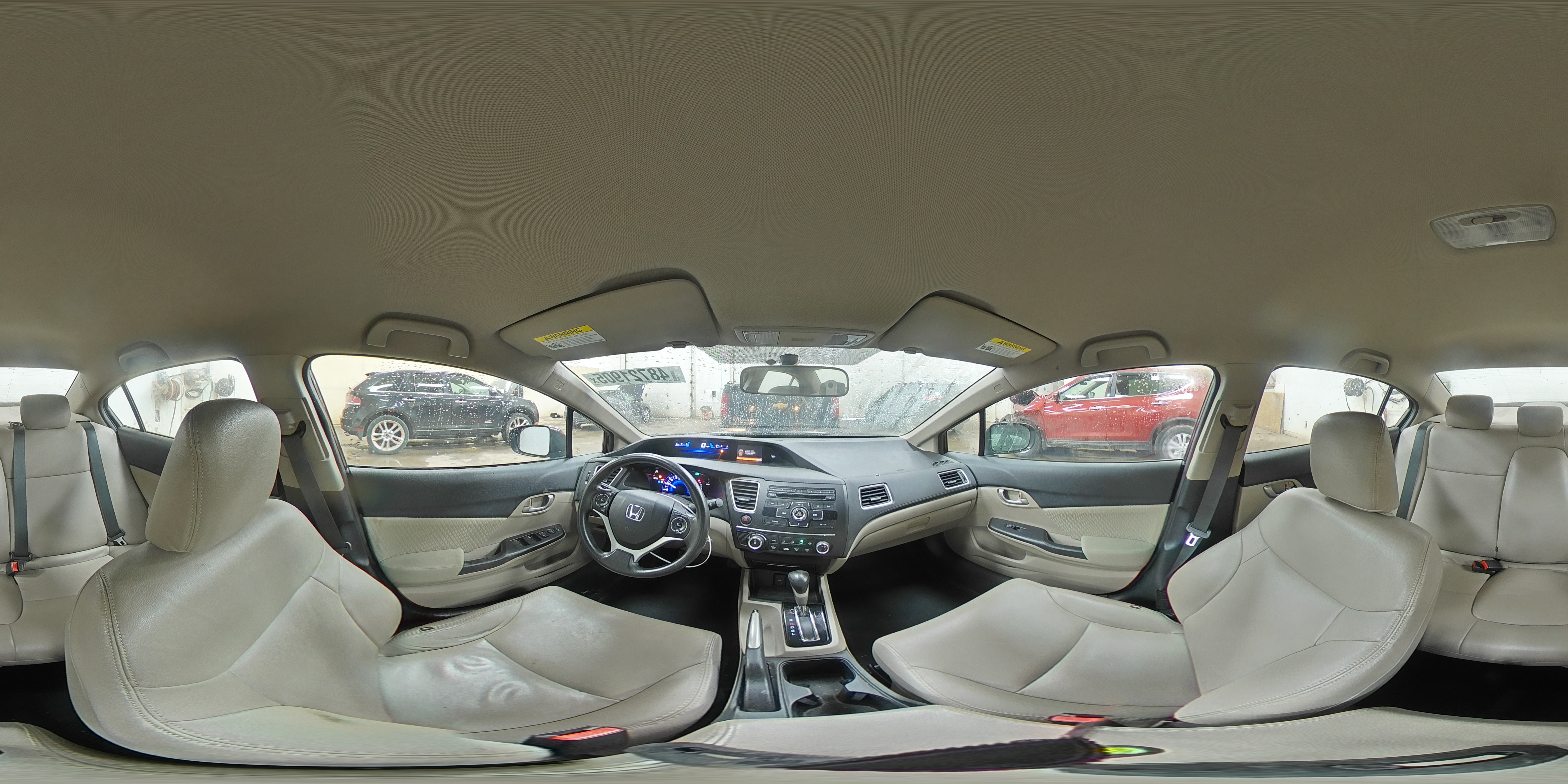 2015 Honda Civic VIN 19XFB2F56FE093271 Copart auction photo, rear end / side damage thumbnail 15