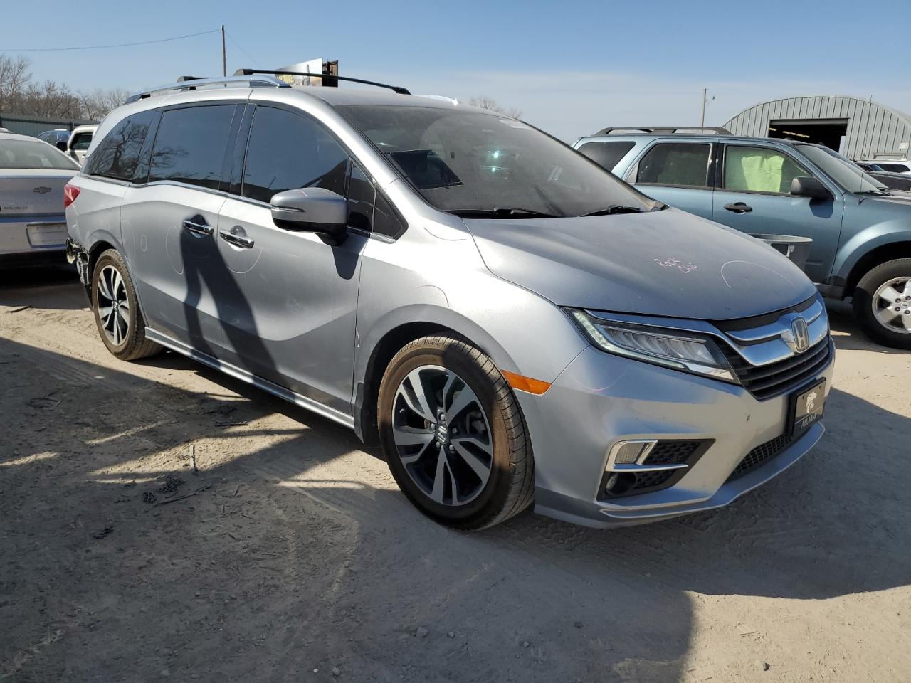 2019 Honda Odyssey VIN 5FNRL6H93KB046544 Copart auction photo, side / rear end damage thumbnail 4