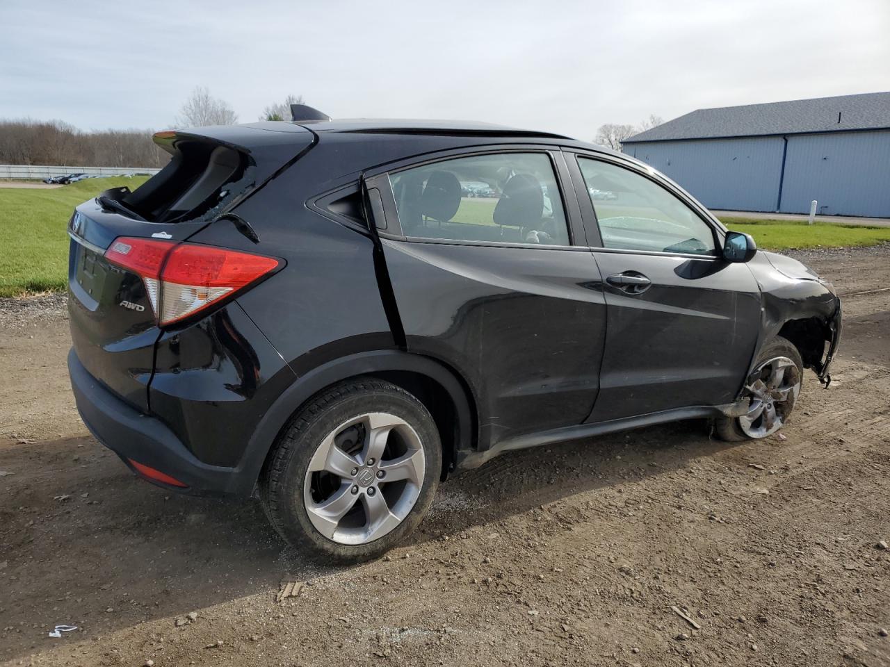 2019 Honda HR-V VIN 3CZRU6H36KG733918 Copart auction photo, rollover damage thumbnail 3