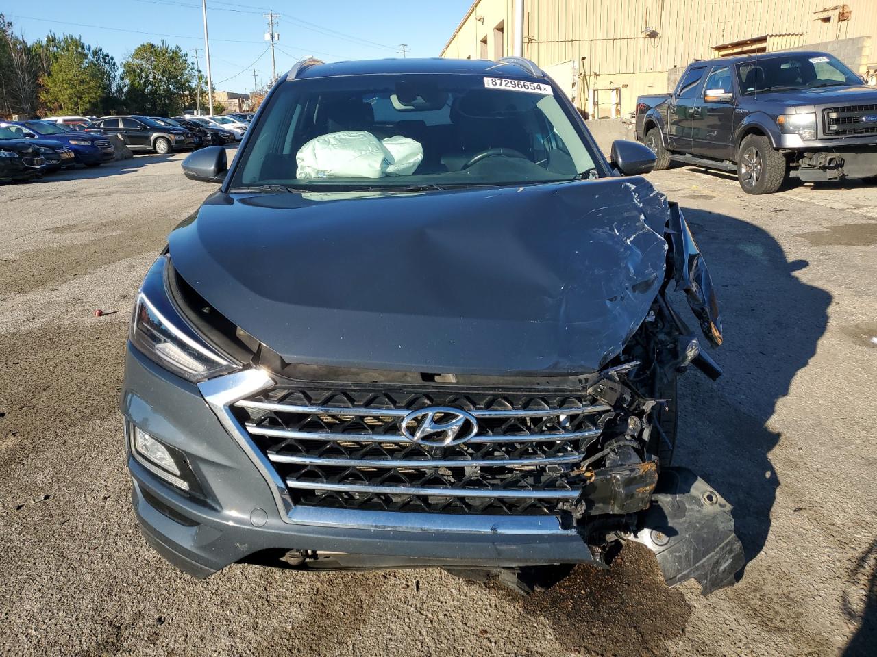 2021 Hyundai Tucson VIN KM8J33AL6MU308984 Copart auction photo, all over damage thumbnail 5