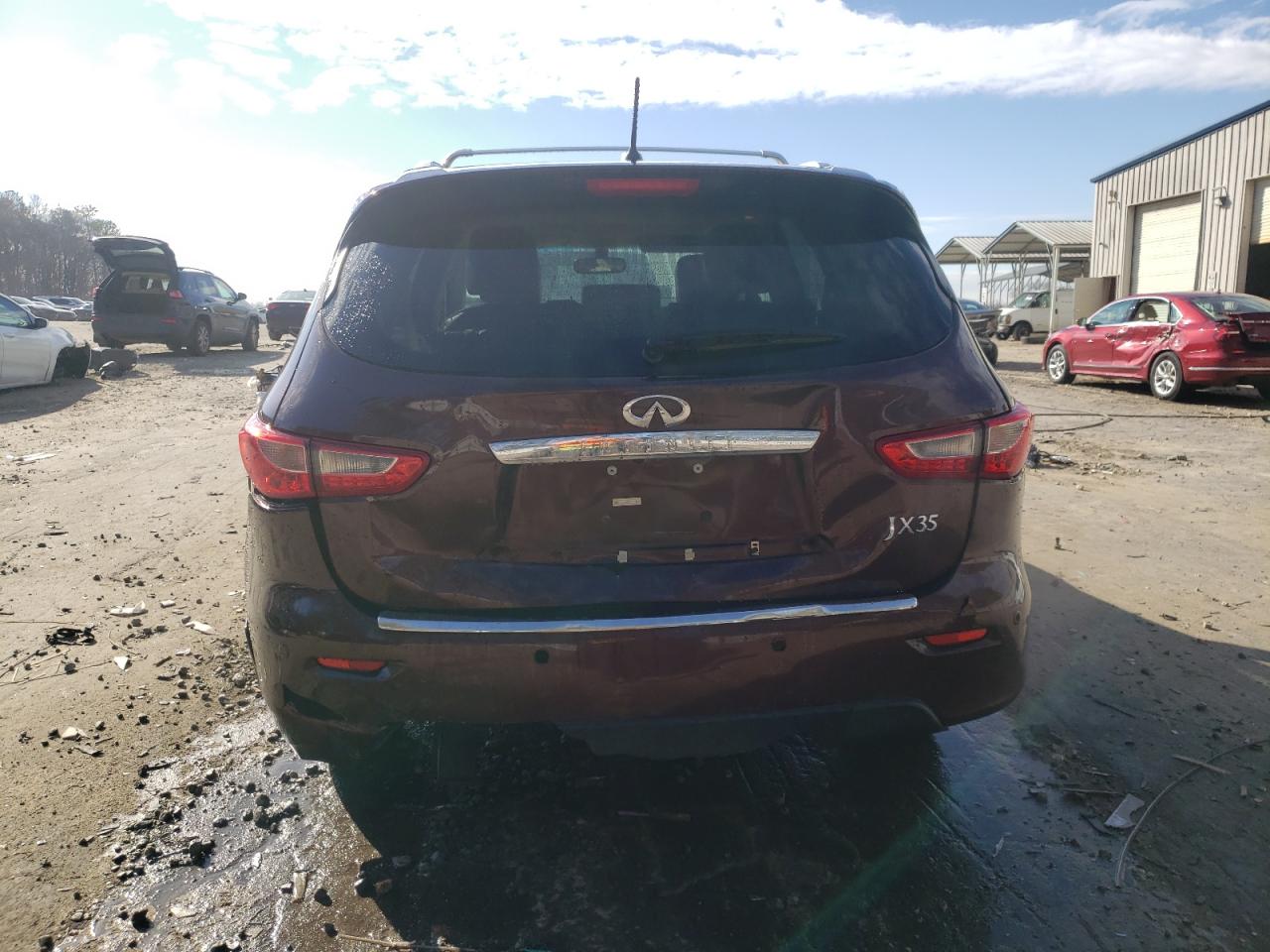 2013 Infiniti JX VIN 5N1AL0MM8DC323544 Copart auction photo, rear end damage thumbnail 6
