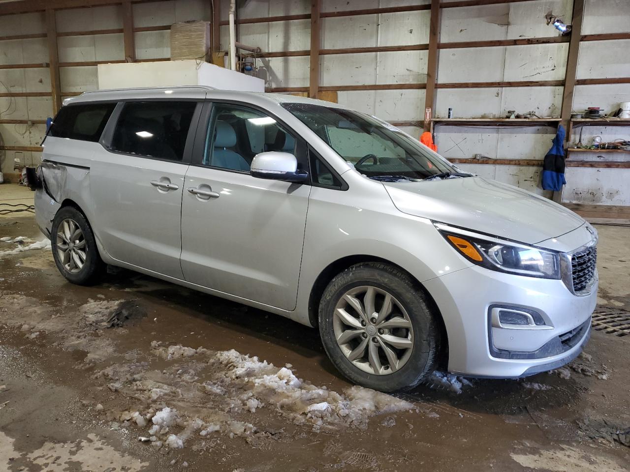 2021 KIA Sedona VIN KNDMB5C17M6671469 Copart auction photo, rear end damage thumbnail 4