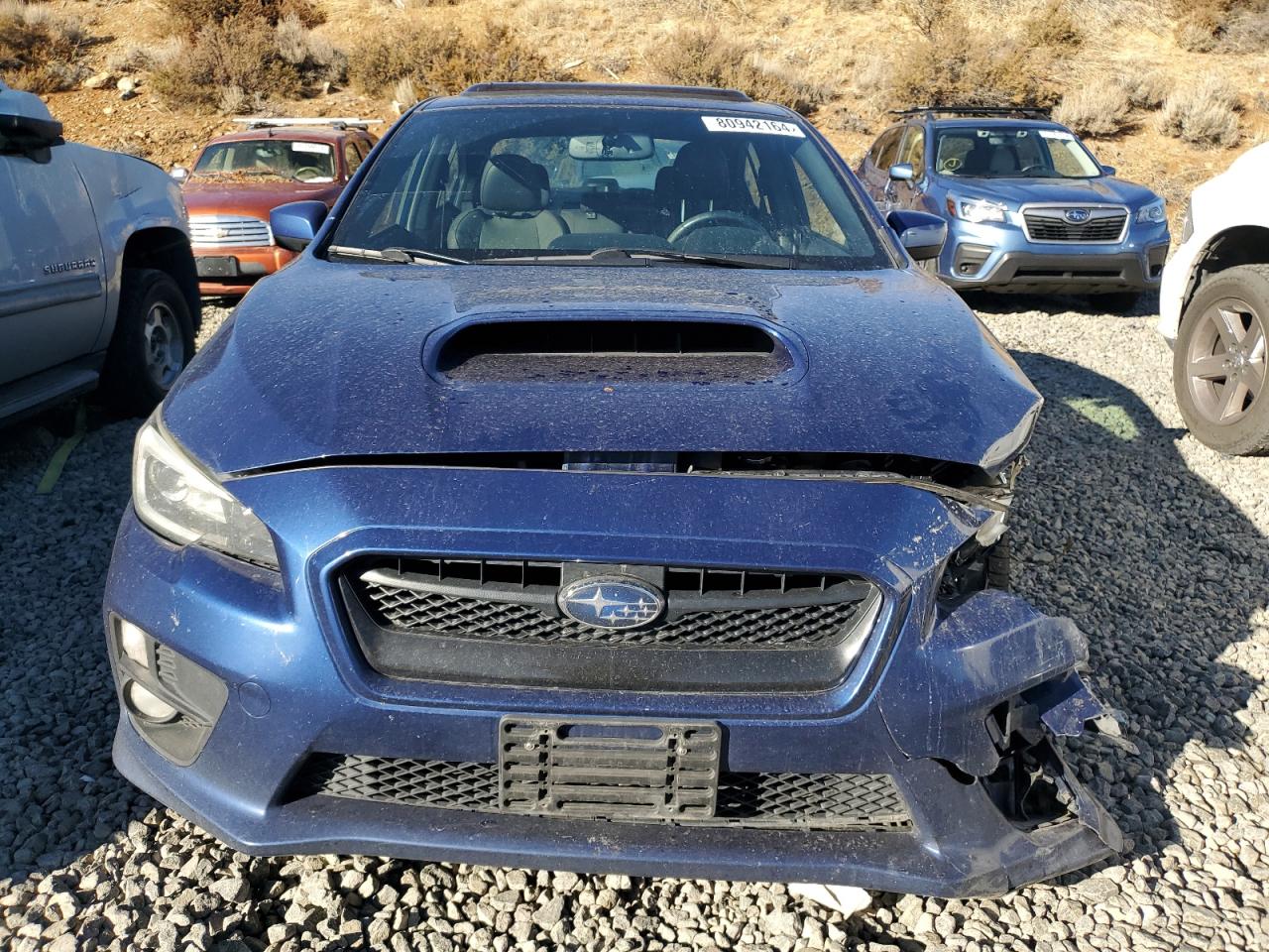 2015 Subaru WRX VIN JF1VA1J67F8810415 Copart auction photo, front end / side damage thumbnail 5