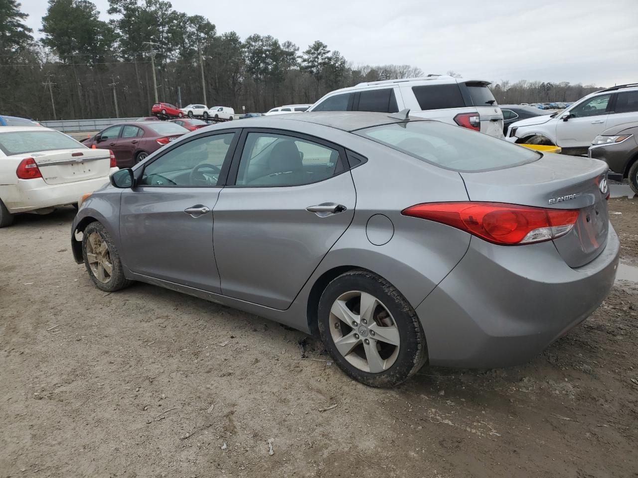 2012 Hyundai Elantra VIN KMHDH4AE2CU304614 Copart auction photo, all over damage thumbnail 2