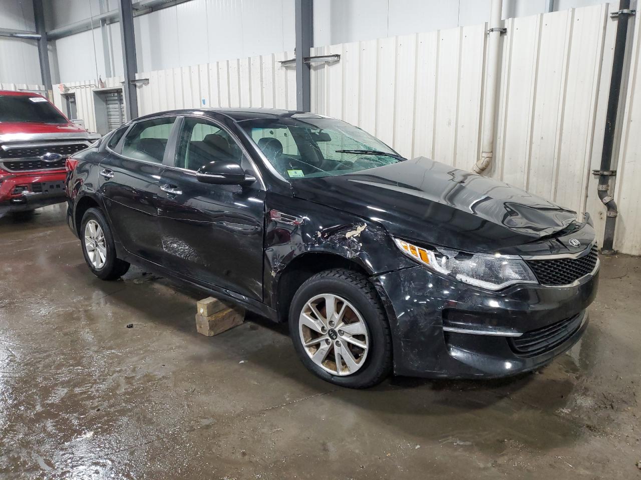 2018 KIA Optima VIN 5XXGT4L38JG220151 Copart auction photo, all over damage thumbnail 4