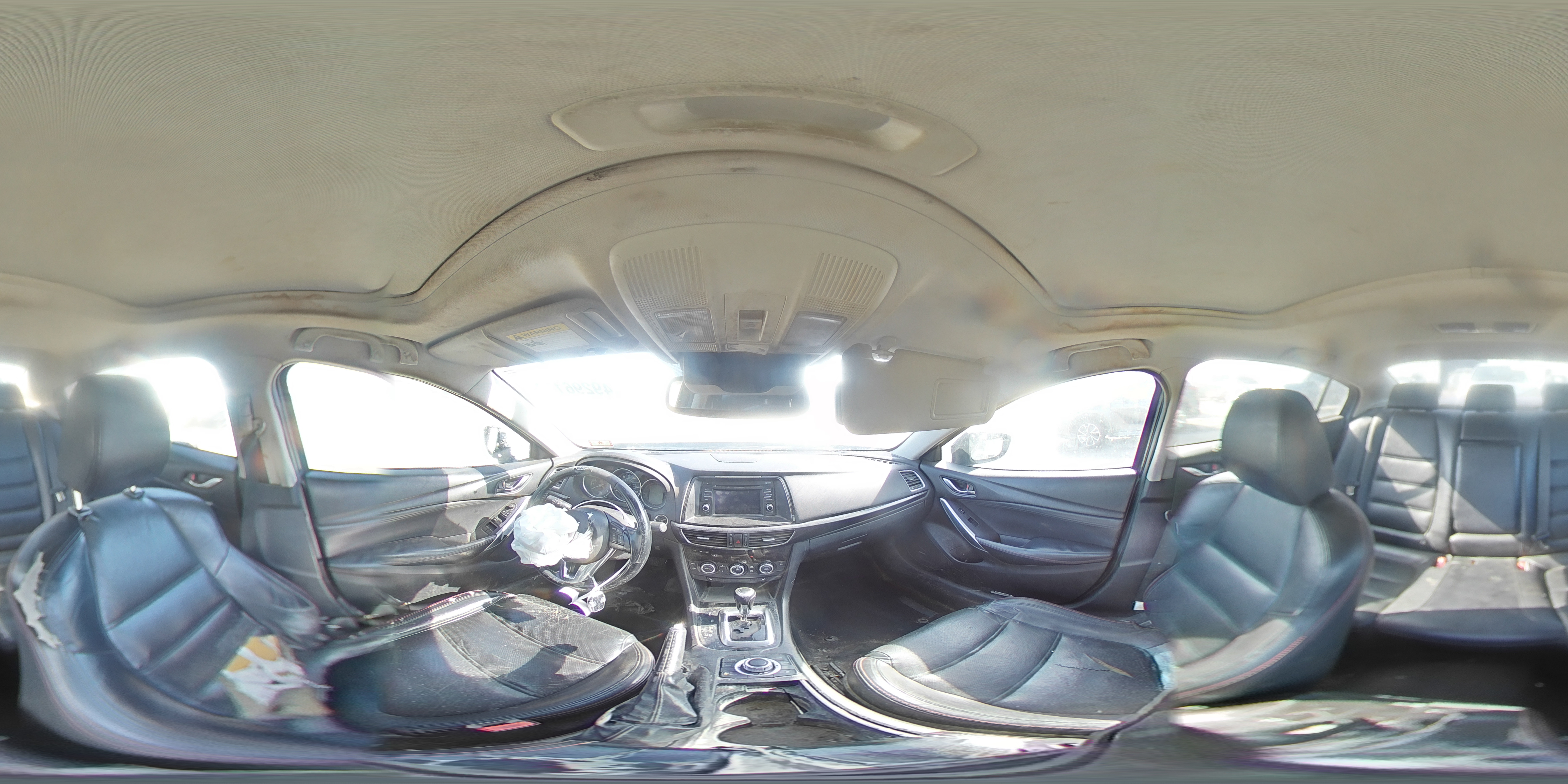 2014 Mazda 6 VIN JM1GJ1W50E1111072 Copart auction photo, front end / rear end damage thumbnail 13