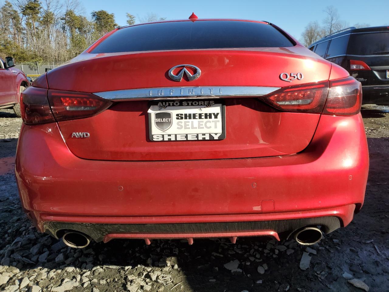 2021 Infiniti Q50 VIN JN1EV7CR7MM750796 Copart auction photo, side / rear end damage thumbnail 6