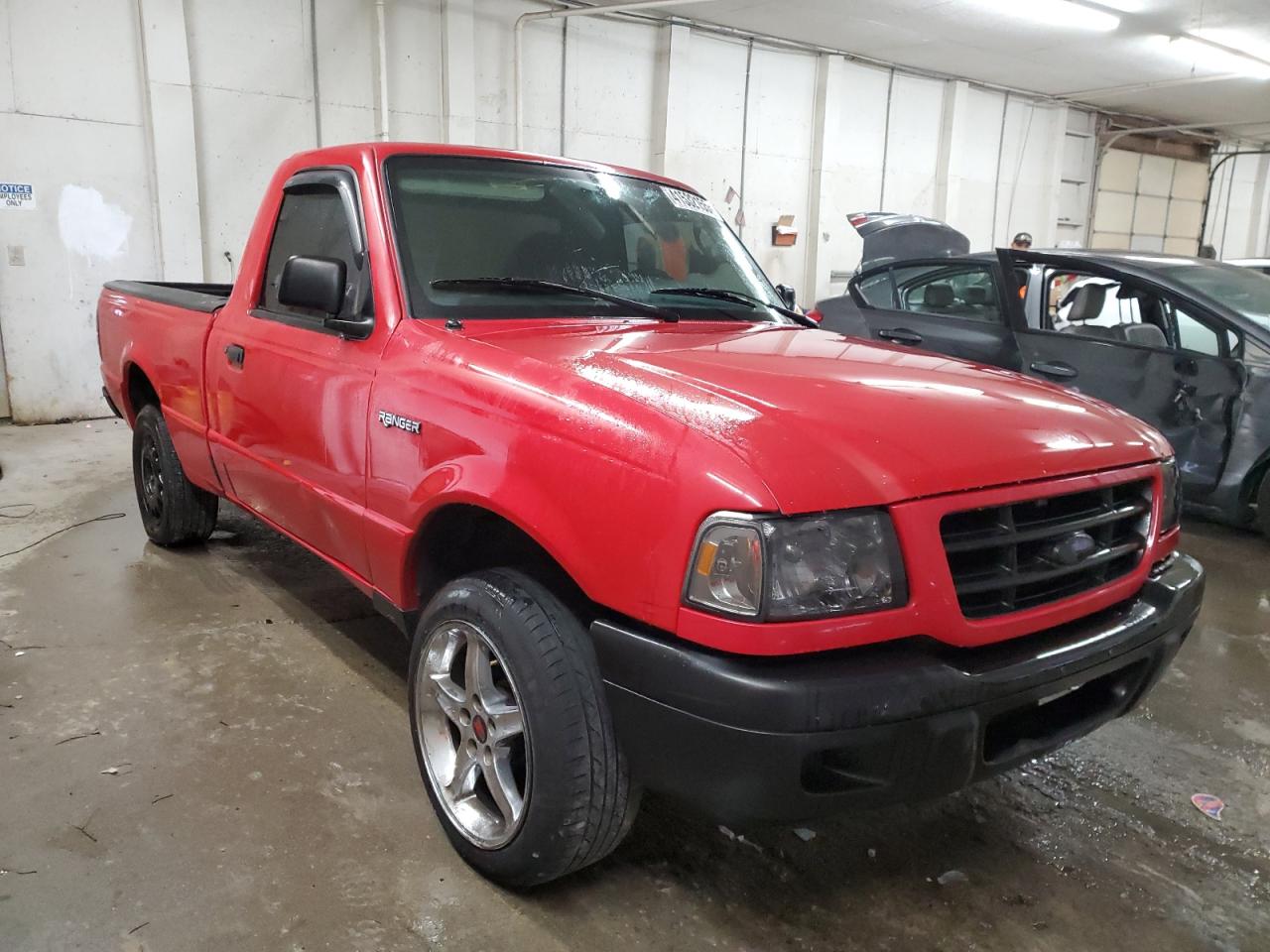 2003 Ford Ranger VIN 1FTYR10D53PB79973 Copart auction photo, front end / minor dent/scratches damage thumbnail 4