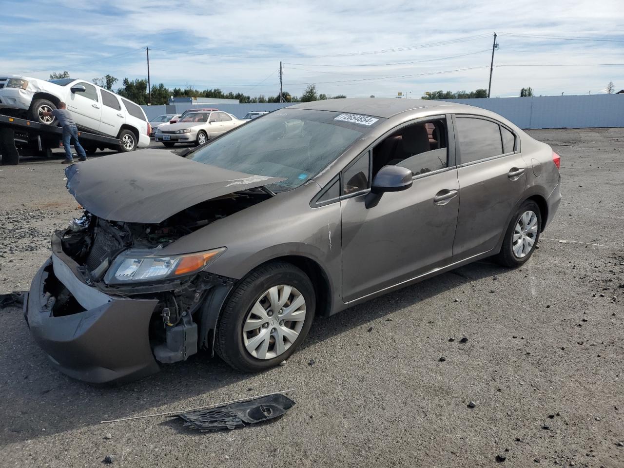 2012 Honda Civic VIN 2HGFB2F5XCH562394