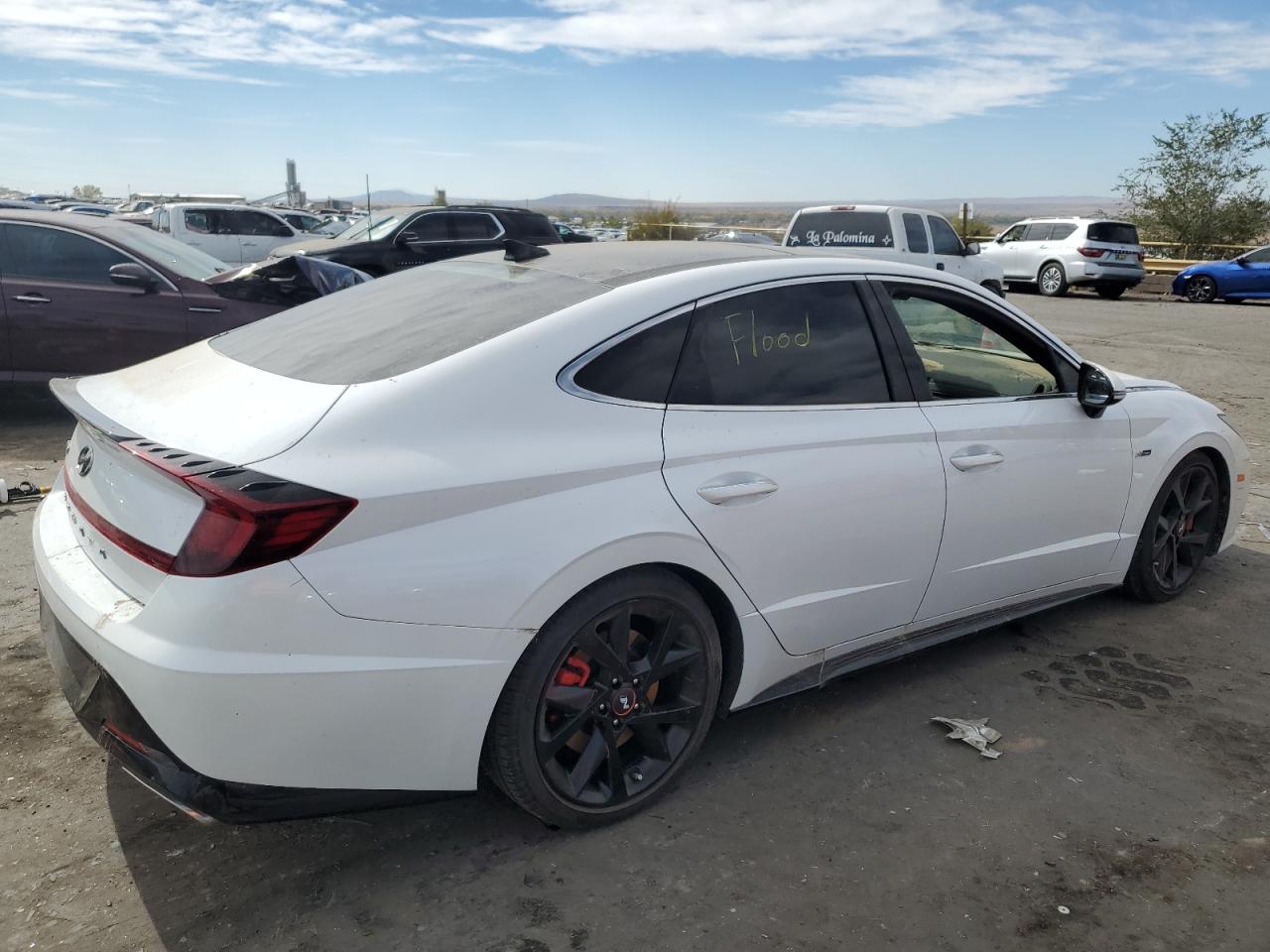 2022 Hyundai Sonata VIN 5NPEK4JC6NH147840 Copart auction photo, water/flood damage thumbnail 3