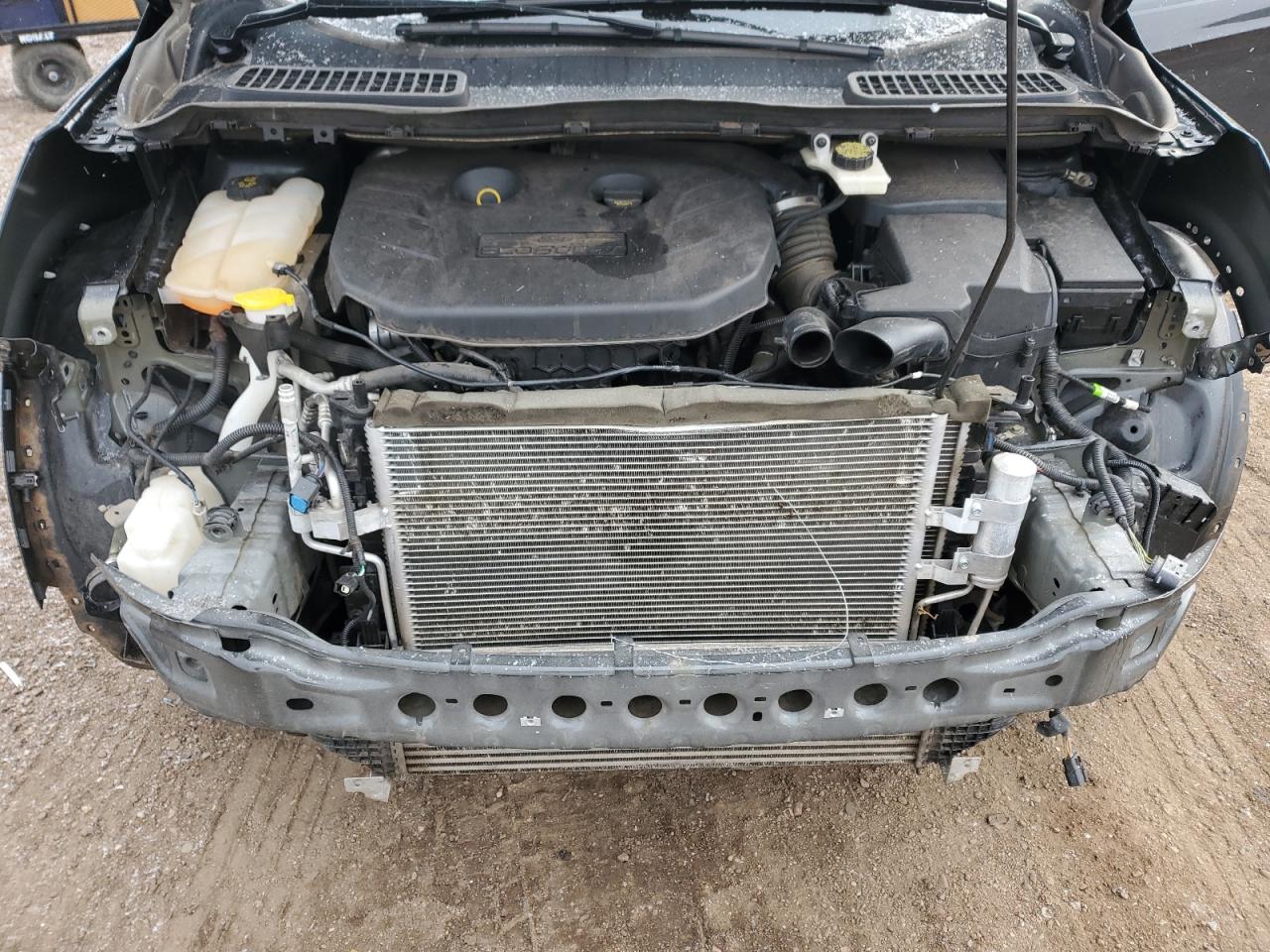 2014 Ford Escape VIN 1FMCU9J9XEUA28855 Copart auction photo, all over damage thumbnail 12