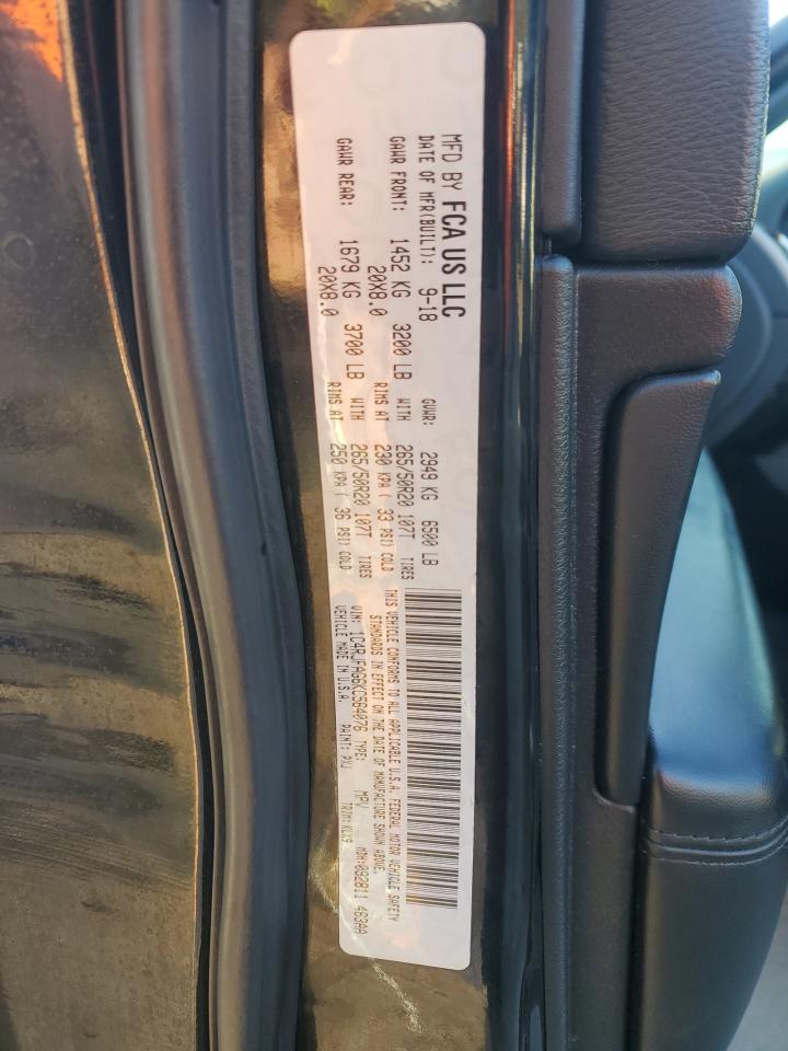 2019 Jeep Grand Cherokee VIN 1C4RJFAG6KC564076 Copart auction photo, front end damage thumbnail 13