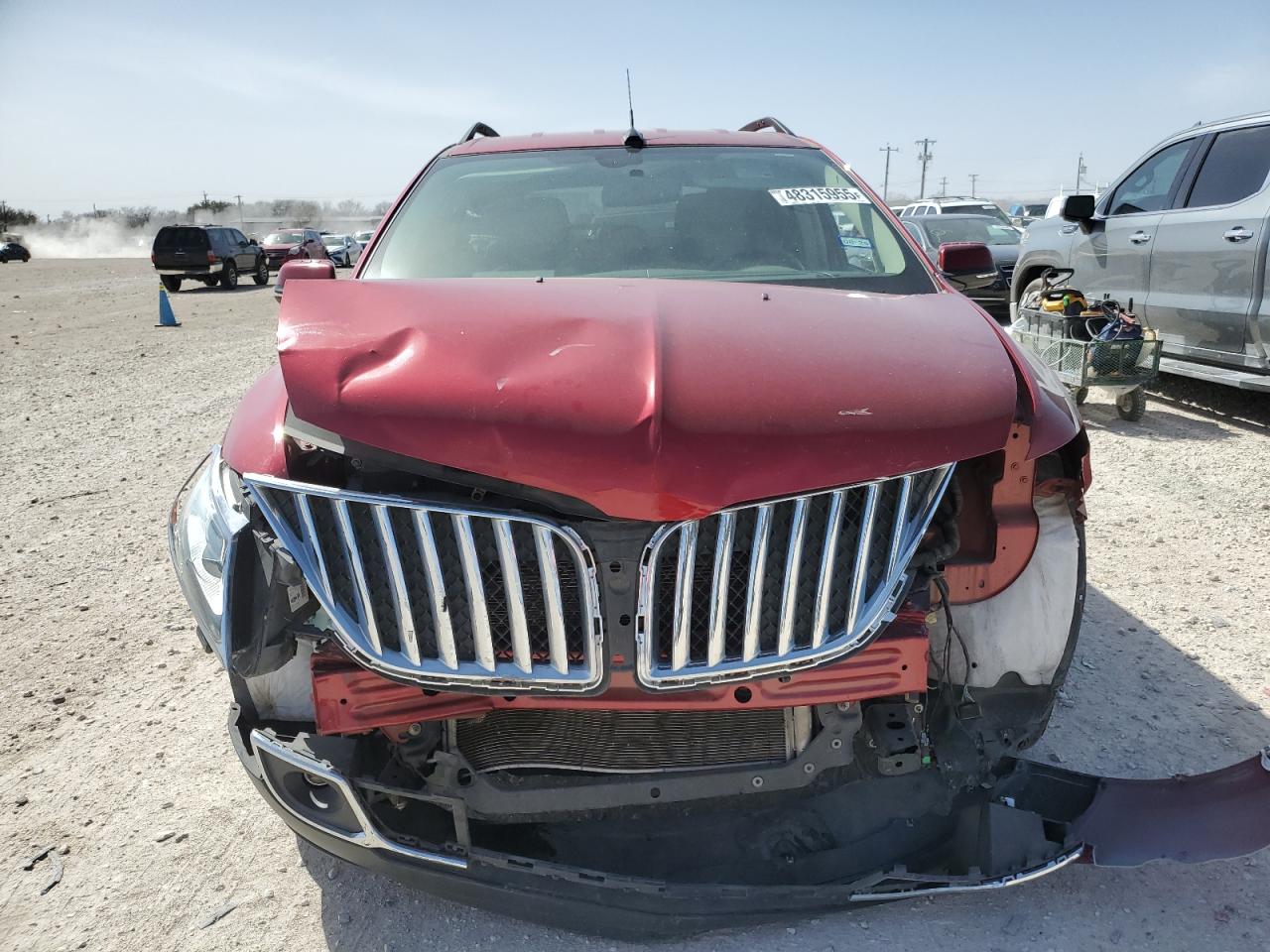 2014 Lincoln MKX VIN 2LMDJ6JK9EBL18013 Copart auction photo, front end / minor dent/scratches damage thumbnail 5
