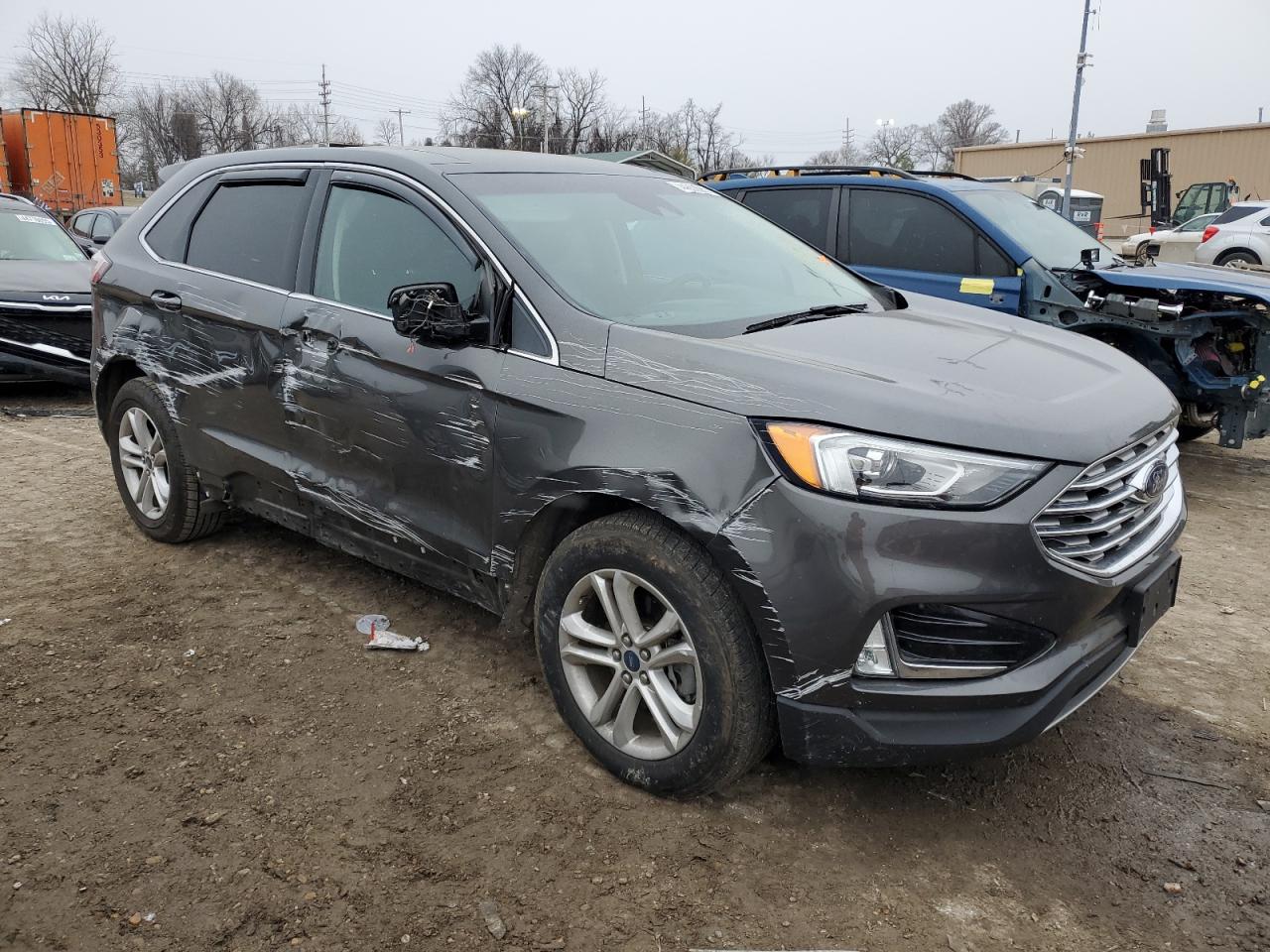 2019 Ford Edge VIN 2FMPK3J93KBB46607 Copart auction photo, side damage thumbnail 4