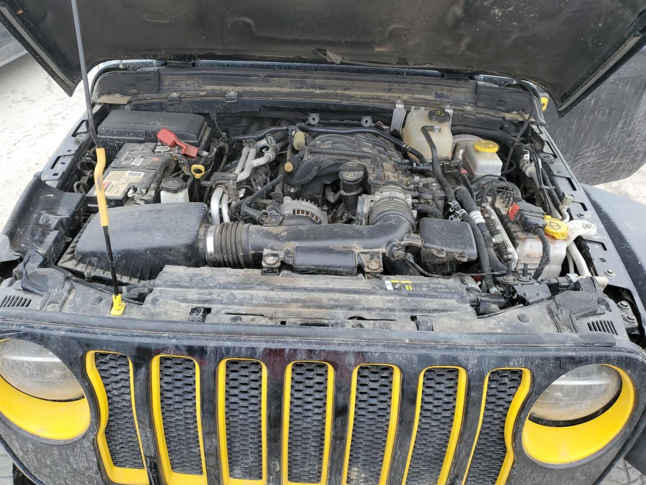 2020 Jeep Wrangler VIN 1C4HJXCG6LW240110 Copart auction photo, all over damage thumbnail 11