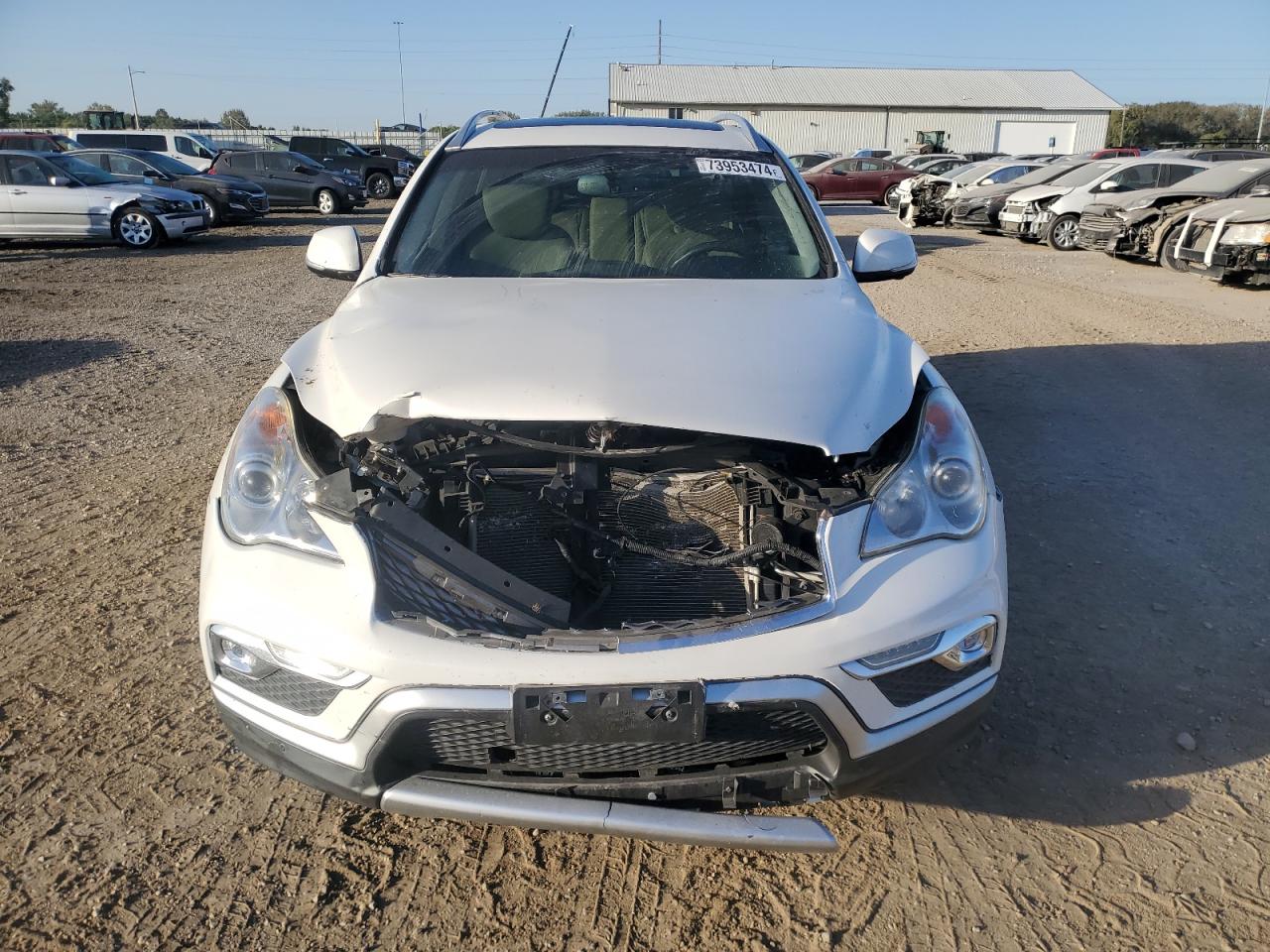 2017 Infiniti QX50 VIN JN1BJ0RR3HM413402 Copart auction photo, front end damage thumbnail 5