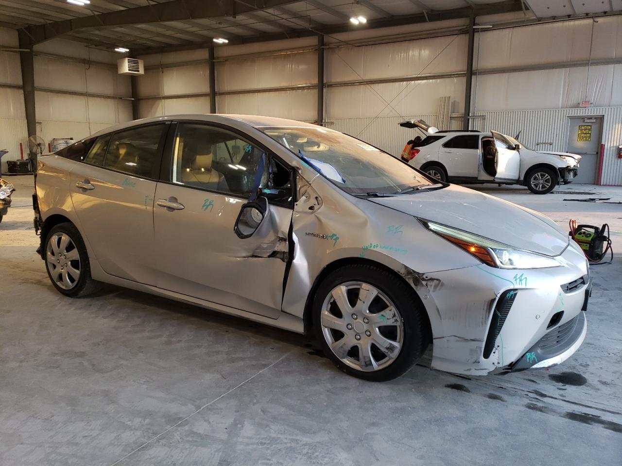 2019 Toyota Prius VIN JTDKARFU0K3097044 Copart auction photo, all over damage thumbnail 4