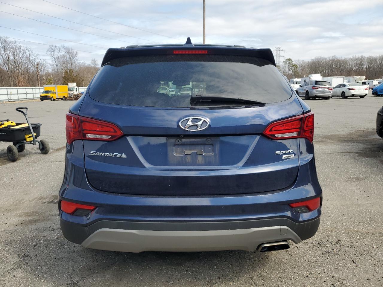 2017 Hyundai Santa Fe VIN 5XYZUDLB2HG384871 Copart auction photo, front end damage thumbnail 6