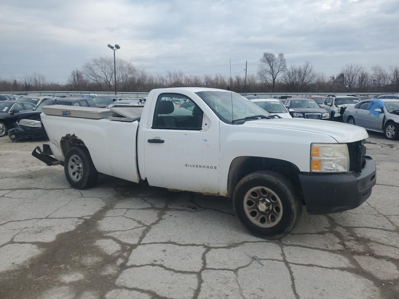 2009 Chevrolet Silverado VIN 1GCEC14X29Z187227 Copart auction photo, rear end / front end damage thumbnail 4