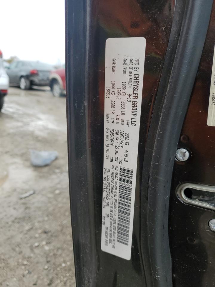 2014 Jeep Liberty (Patriot) VIN 1C4NJPBA2ED574939 Copart auction photo, front end damage thumbnail 13