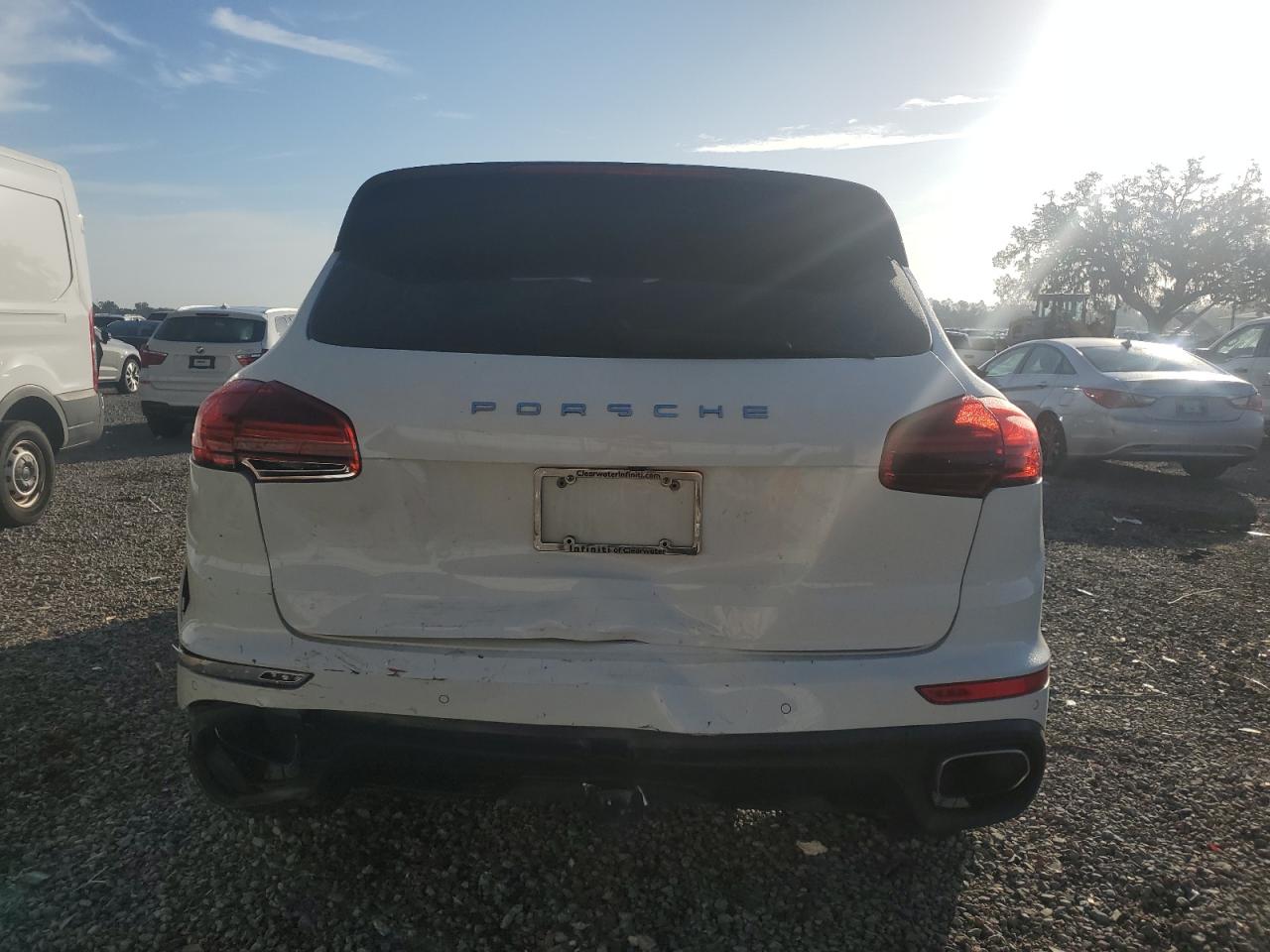 2017 Porsche Cayenne VIN WP1AA2A28HKA82779 Copart auction photo, rear end damage thumbnail 6