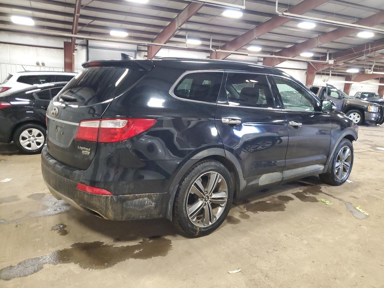 2013 Hyundai Santa Fe VIN KM8SRDHF4DU031406 Copart auction photo, front end / side damage thumbnail 3