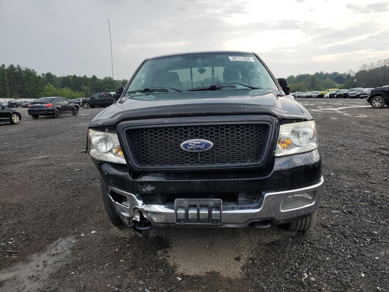 2004 Ford F-150 VIN 1FTPX14594NA55237 Copart auction photo, front end / rear end damage thumbnail 5