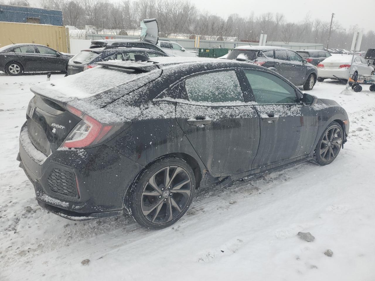 2019 Honda Civic VIN SHHFK7H41KU206371 Copart auction photo, front end / side damage thumbnail 3