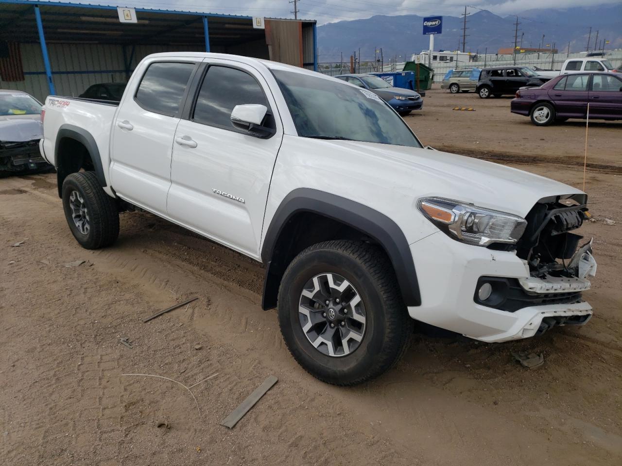 2020 Toyota Tacoma VIN 3TMCZ5AN2LM348507 Copart auction photo, front end / undercarriage damage thumbnail 4