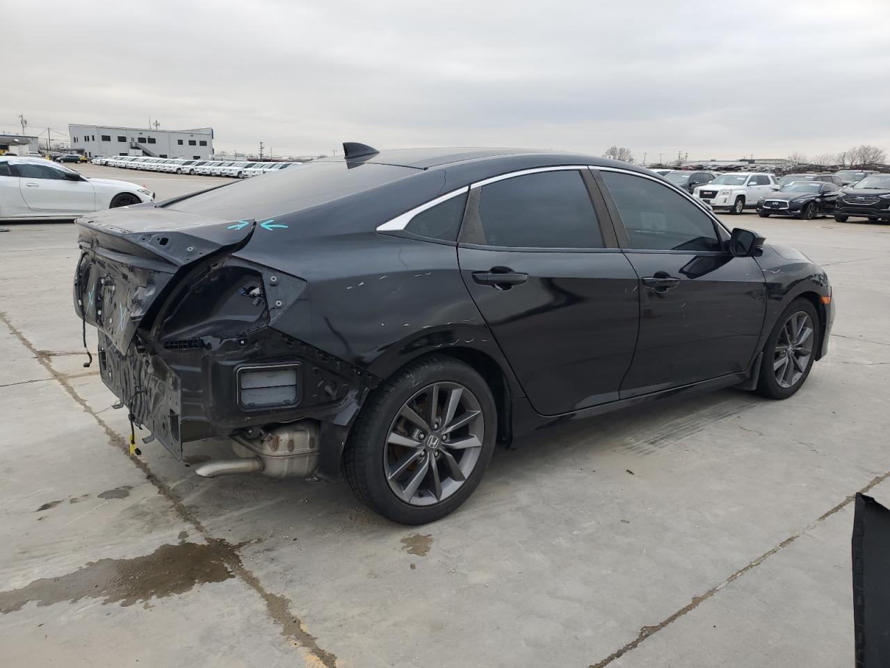 2020 Honda Civic VIN 19XFC1F38LE211998 Copart auction photo, rear end damage thumbnail 3