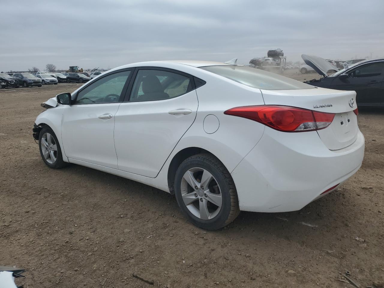 2013 Hyundai Elantra VIN 5NPDH4AE2DH267290 Copart auction photo, front end / side damage thumbnail 2