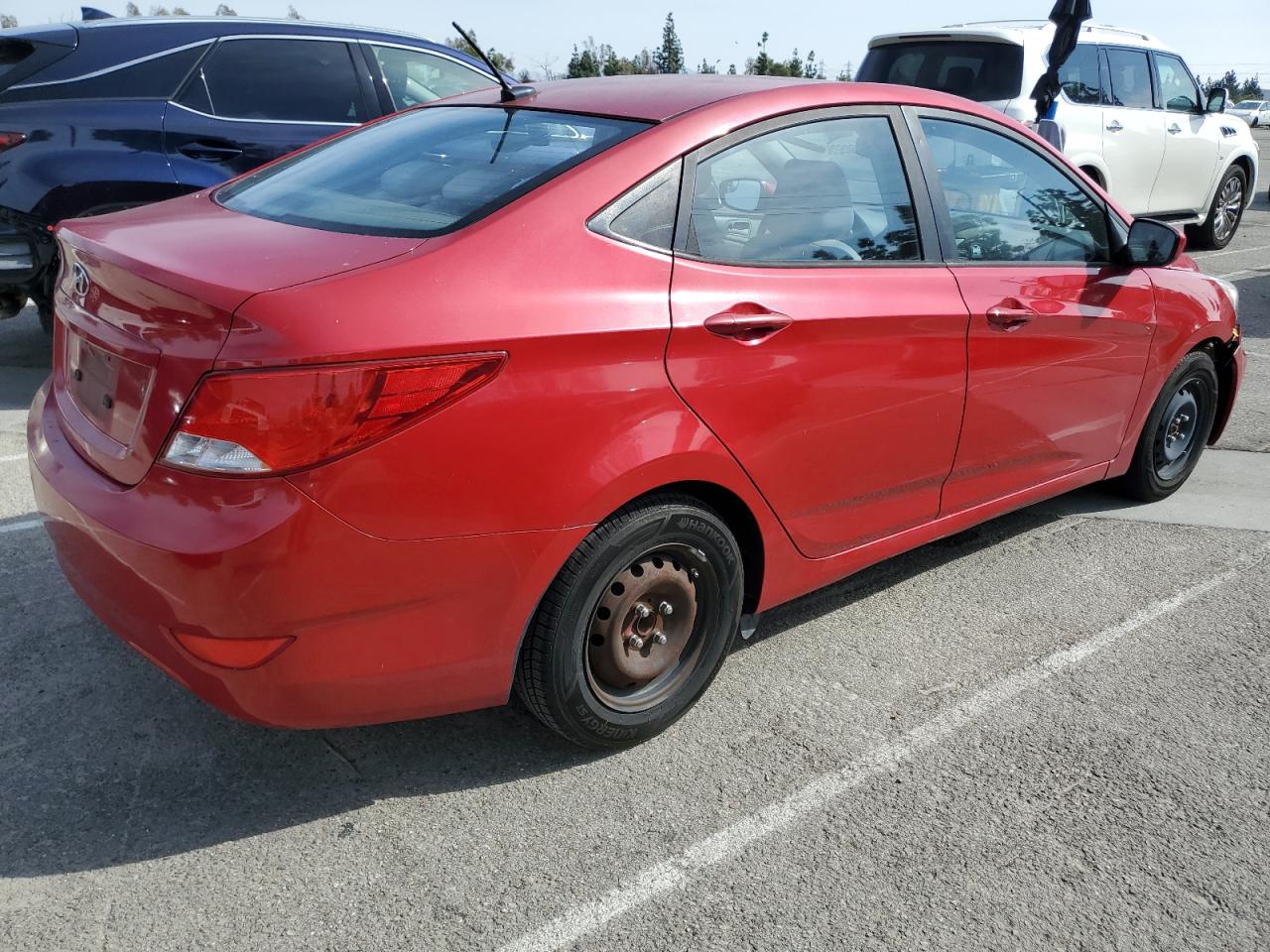 2015 Hyundai Accent VIN KMHCT4AE4FU920832 Copart auction photo, front end damage thumbnail 3
