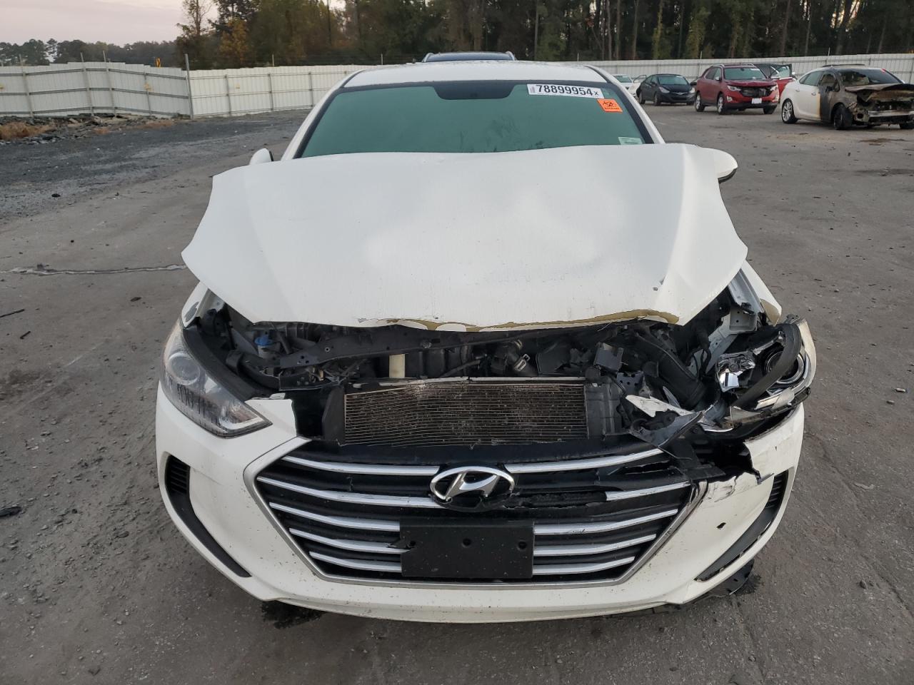 2018 Hyundai Elantra VIN 5NPD84LF0JH318304 Copart auction photo, front end / side damage thumbnail 5