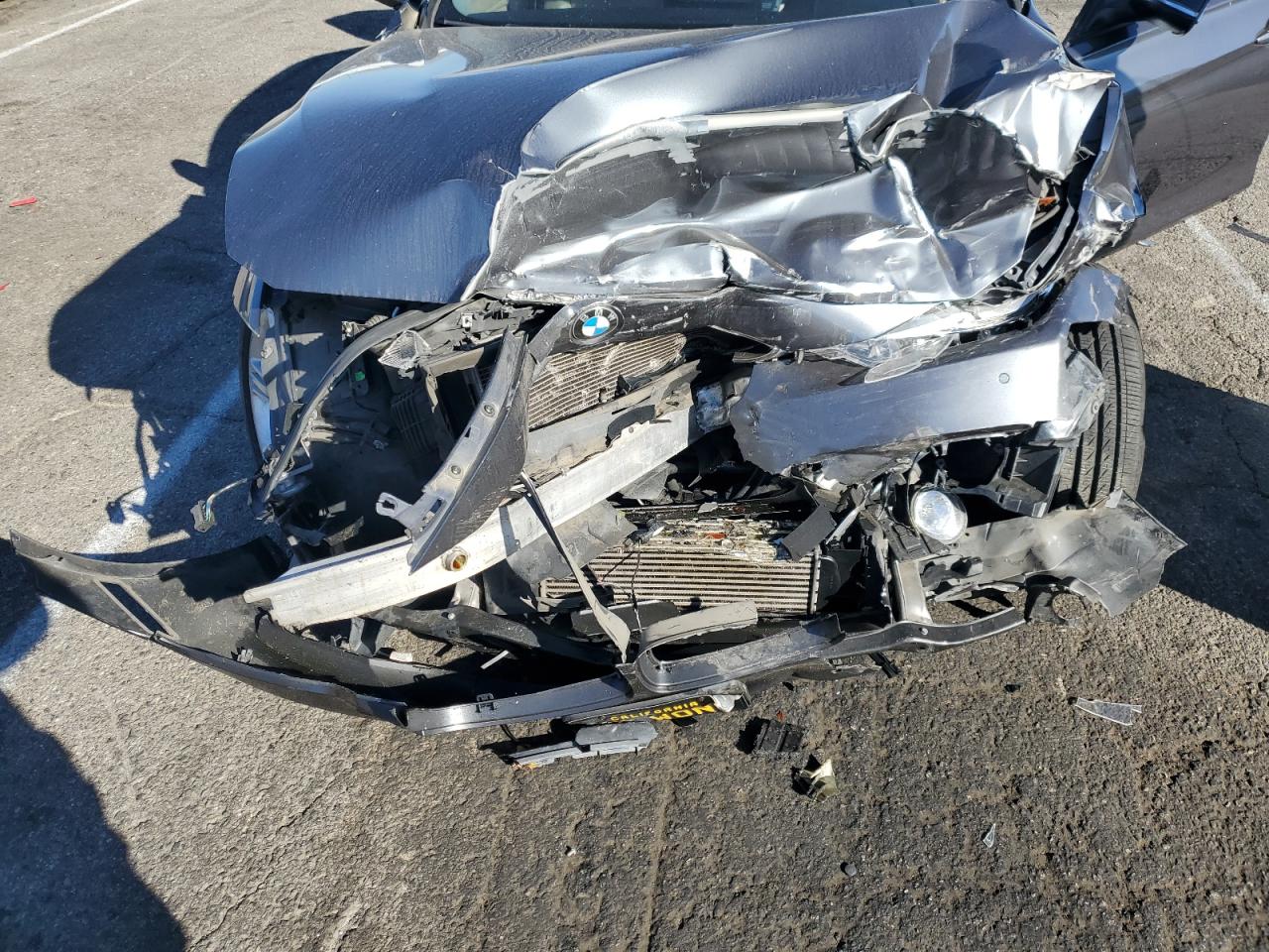 2014 BMW 3er VIN WBA3C1C54EK110592 Copart auction photo, front end / undercarriage damage thumbnail 12