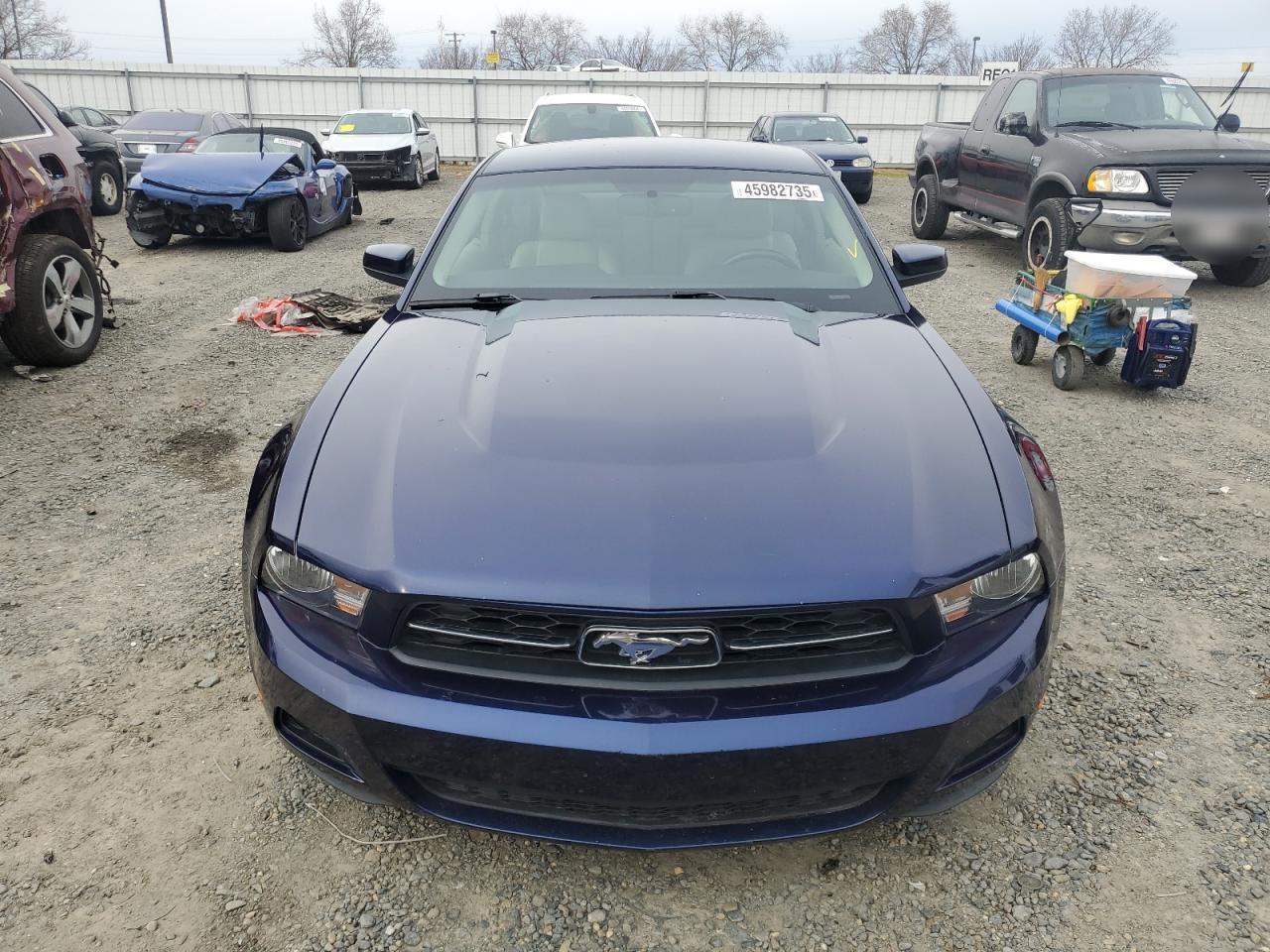 2010 Ford Mustang VIN 1ZVBP8AN7A5166398 Copart auction photo, side damage thumbnail 5