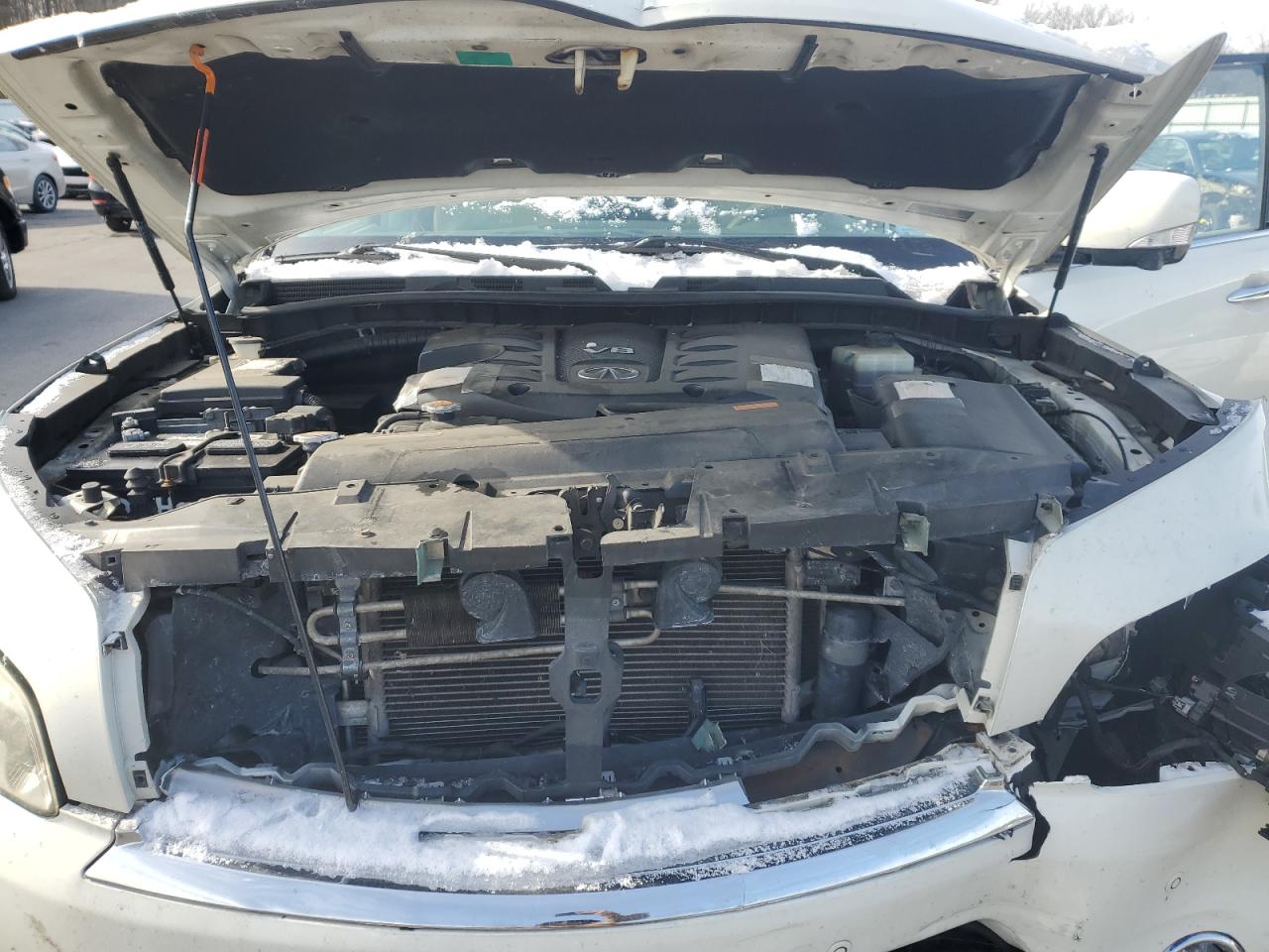 2014 Infiniti QX80 VIN JN8AZ2NE1E9066378 Copart auction photo, front end damage thumbnail 14