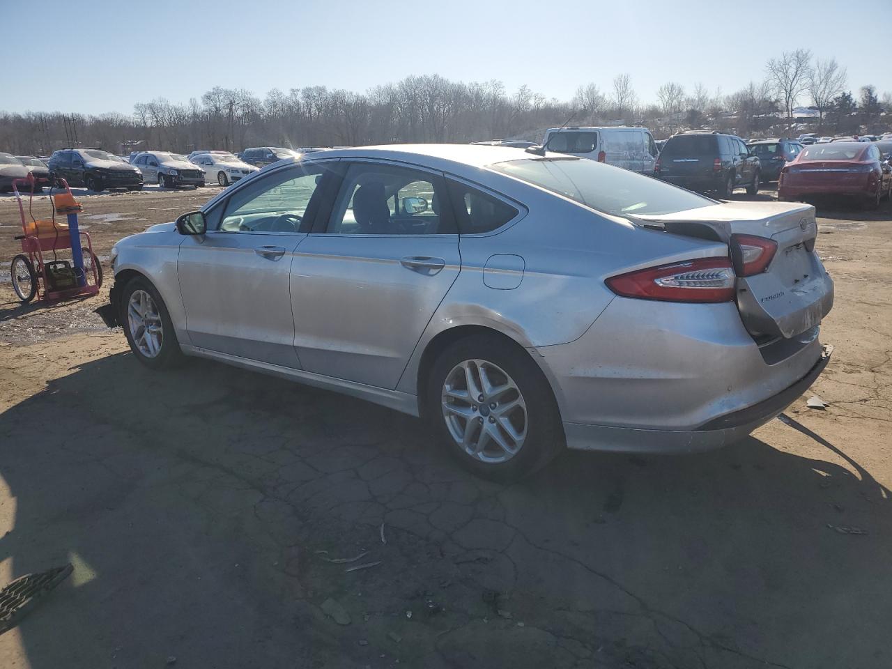 2013 Ford Fusion VIN 3FA6P0HR8DR115613 Copart auction photo, front end / rear end damage thumbnail 2