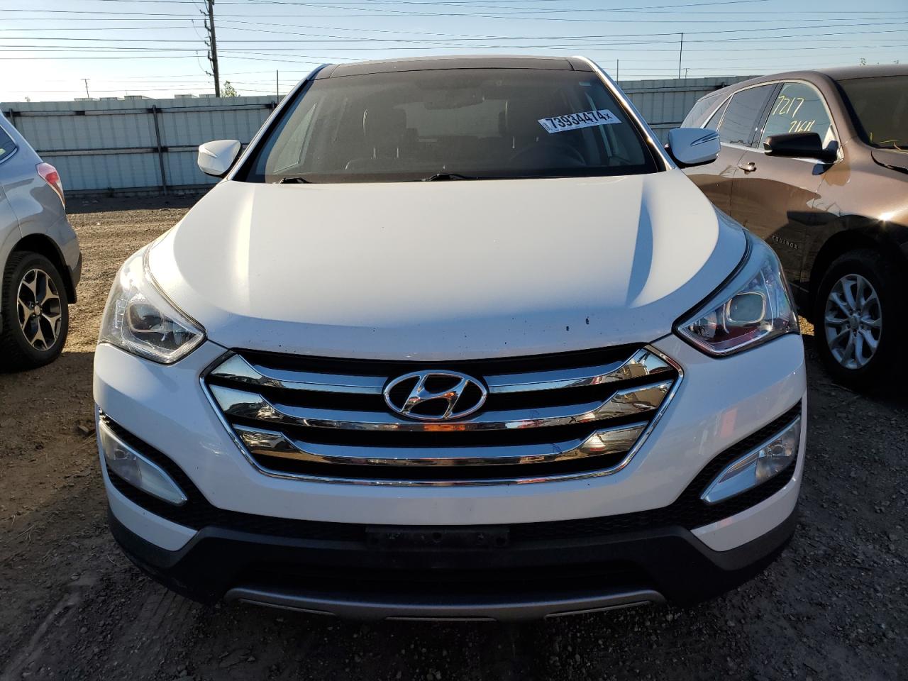 2014 Hyundai Santa Fe VIN 5XYZU3LB9EG125378 Copart auction photo, mechanical damage thumbnail 5