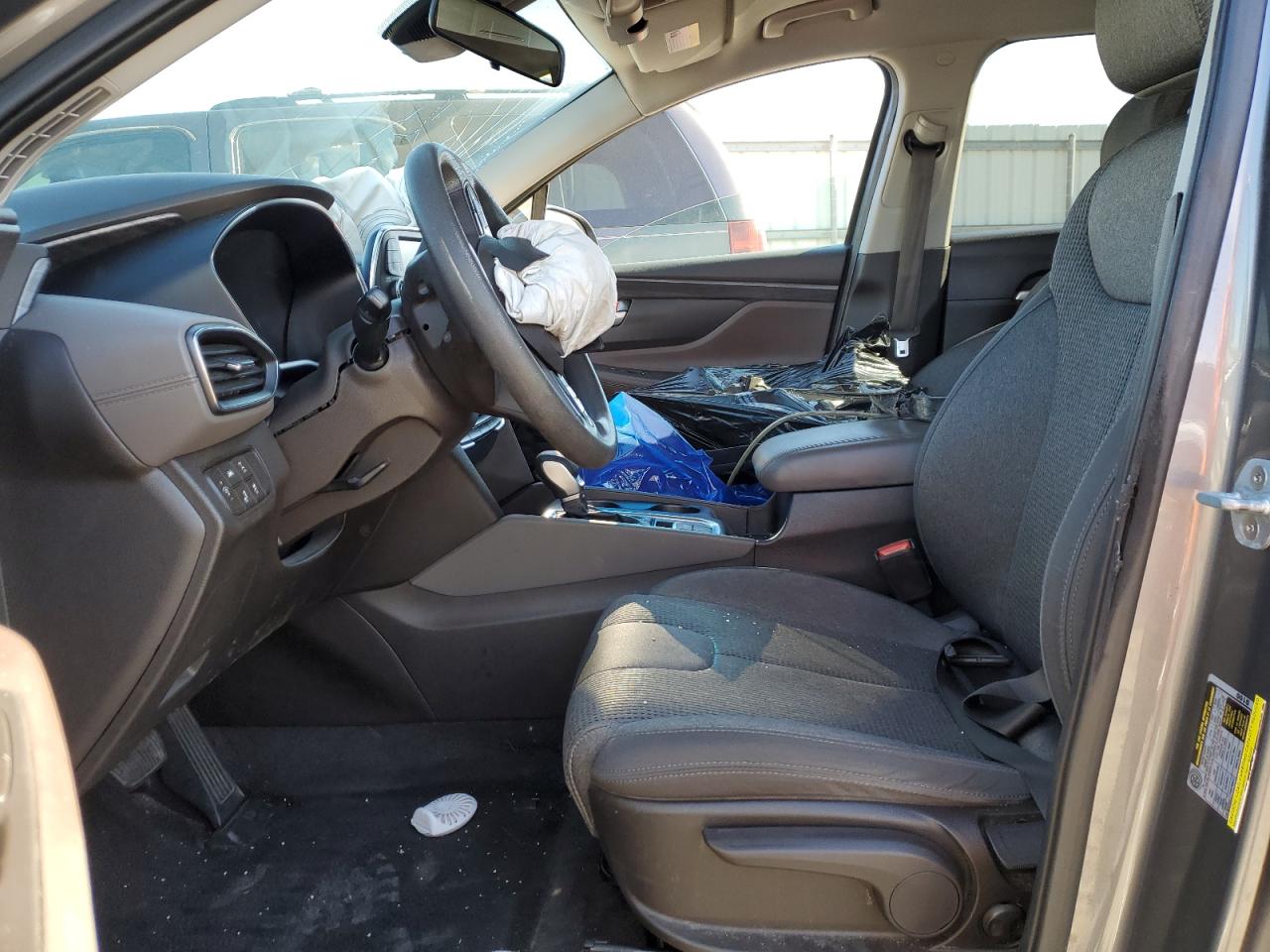 2019 Hyundai Santa Fe VIN 5NMS2CAD9KH087910 Copart auction photo, front end / side damage thumbnail 7