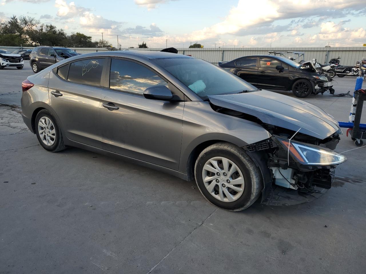 2019 Hyundai Elantra VIN 5NPD74LF1KH494203 Copart auction photo, front end damage thumbnail 4