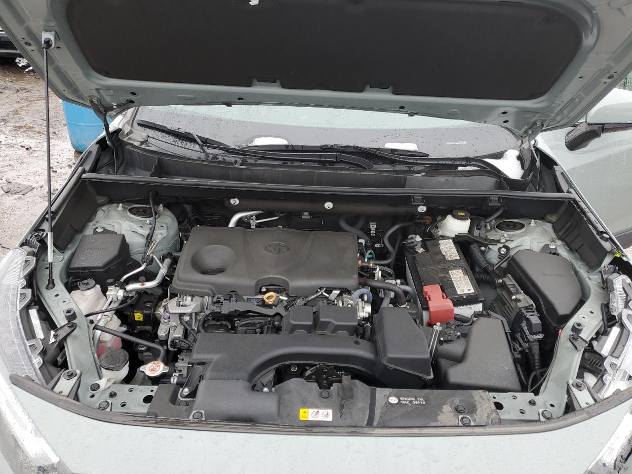 2022 Toyota RAV 4 VIN 2T3P1RFV8NW250219 Copart auction photo, side / front end damage thumbnail 14