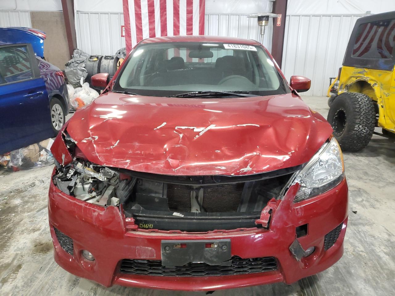 2013 Nissan Sentra VIN 3N1AB7AP1DL673118 Copart auction photo, front end damage thumbnail 5
