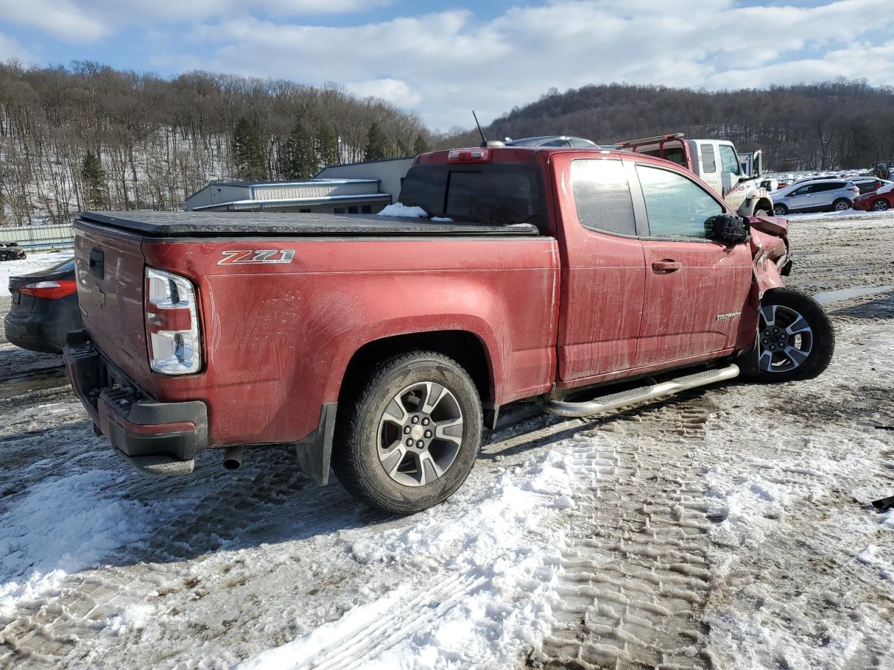 2016 Chevrolet Colorado VIN 1GCHTDE38G1387888 Copart auction photo, front end / side damage thumbnail 3